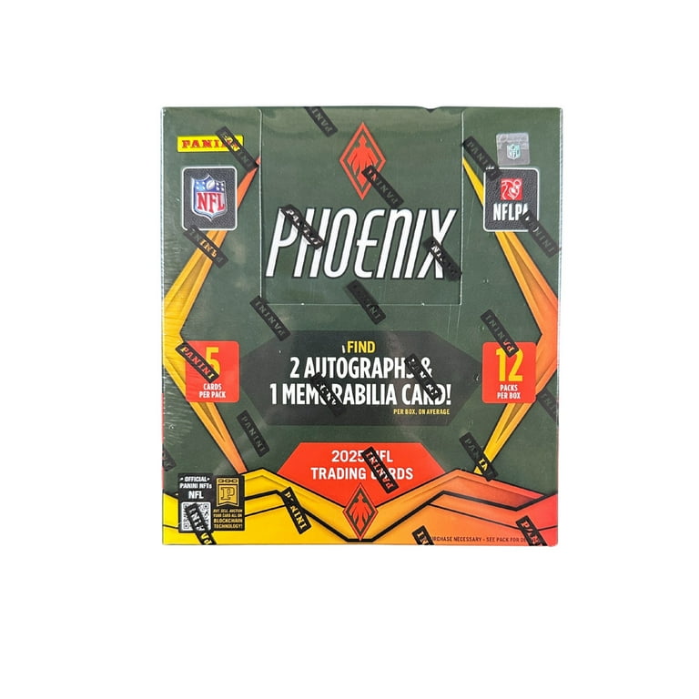 Panini 2025 Phoenix Football Hobby Trading Card Box (2 Autographs
