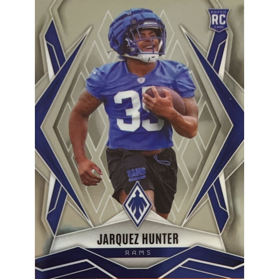 2025 Panini Phoenix Football Jarquez Hunter #232 RC Los Angeles Rams NFL Football Trading Cards