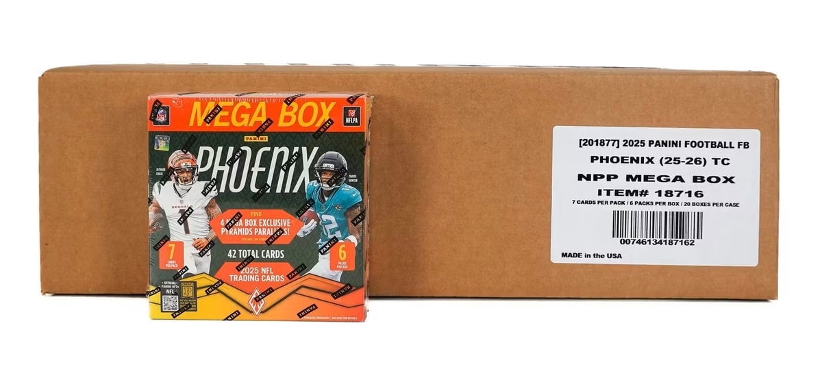 2025 Panini Phoenix Football Trading Card Mega Box Factory Factory   Case