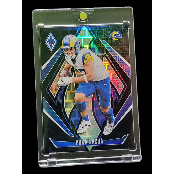 2025 Panini Phoenix Football Puka Nacua #118 Color Burst Los Angeles Rams NFL Football Trading Card