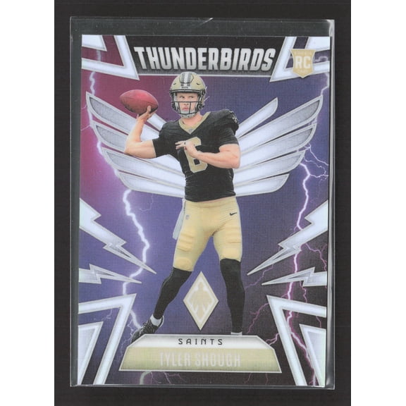 2025 Panini Phoenix Football Thunderbirds Tyler Shough #37 RC New Orleans Saints Football Card