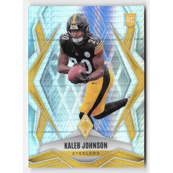 2025 Panini Phoenix Kaleb Johnson #182 Silver Hyper Prizm RC
