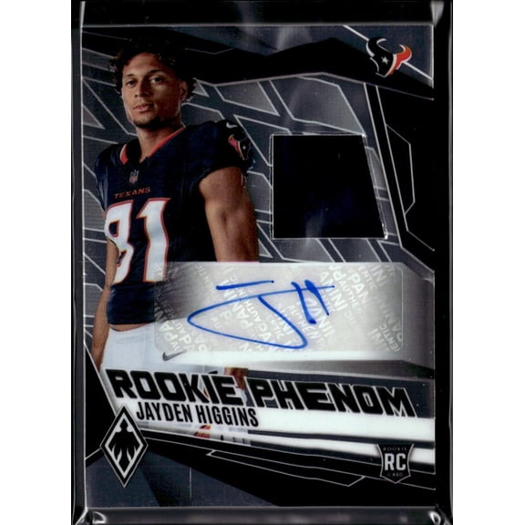 2025 Panini Phoenix Rookie Phenom Jayden Higgins RC Auto Jersey Patch #RPJ-JHS /249