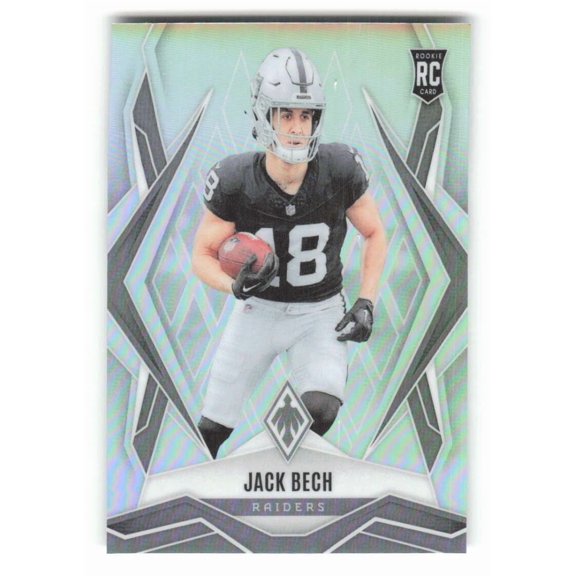 2025 Panini Phoenix Silver #188 Jack Bech RC Rookie Las Vegas Raiders NFL Football Trading Card