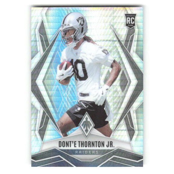 2025 Panini Phoenix Silver Hyper #204 Dont'e Thornton Jr. RC Rookie Las Vegas Raiders NFL Football Trading Card