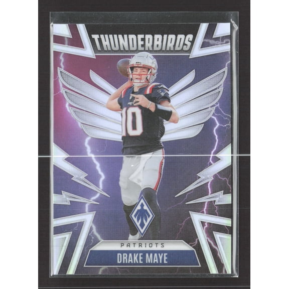 2025 Panini Phoenix Thunderbirds Drake Maye New England Patriots #35 Football Trading Card