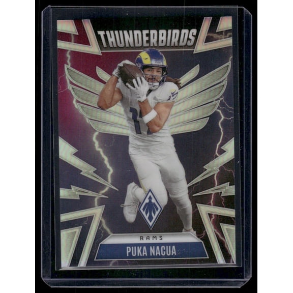 2025 Panini Phoenix Thunderbirds Puka Nacua Los Angeles Rams #30 Football Card