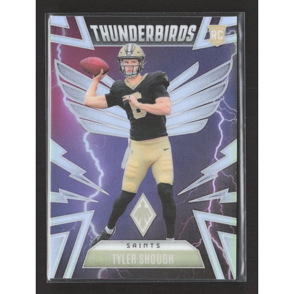 2025 Panini Phoenix Thunderbirds Tyler Shough New Orleans Saints RC #37 Football Card