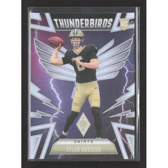 2025 Panini Phoenix Thunderbirds New Orleans Saints Tyler Shough #37 RC Football Card