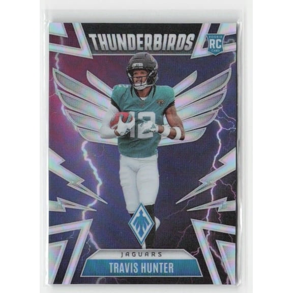 2025 Panini Phoenix Travis Hunter #22 Thunderbirds Jacksonville Jaguars Football Card
