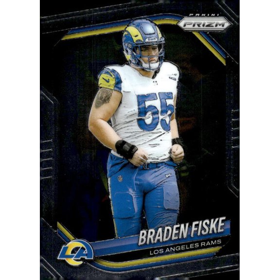 2025 Panini Prizm #144 Braden Fiske Los Angeles Rams  NFL Football Base Trading Card