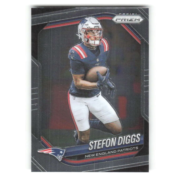 2025 Panini Prizm #182 Stefon Diggs New England Patriots  NFL Football Base Trading Card