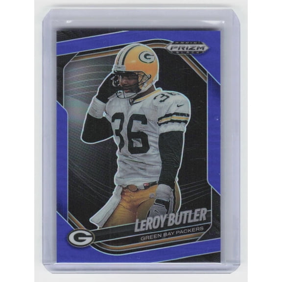 2025 Panini Prizm Black LeRoy Butler #62 Prizms Blue /199 SN
