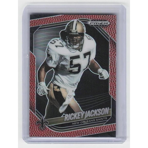 2025 Panini Prizm Black Prizms Football Rickey Jackson #95 SN 178/225 New Orleans Saints Card