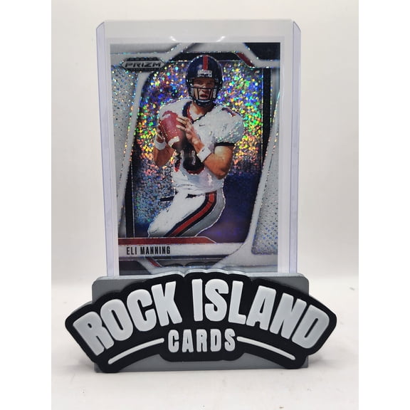 2025 Panini Prizm Draft Picks Eli Manning #189 White Sparkle Prizm Short Print