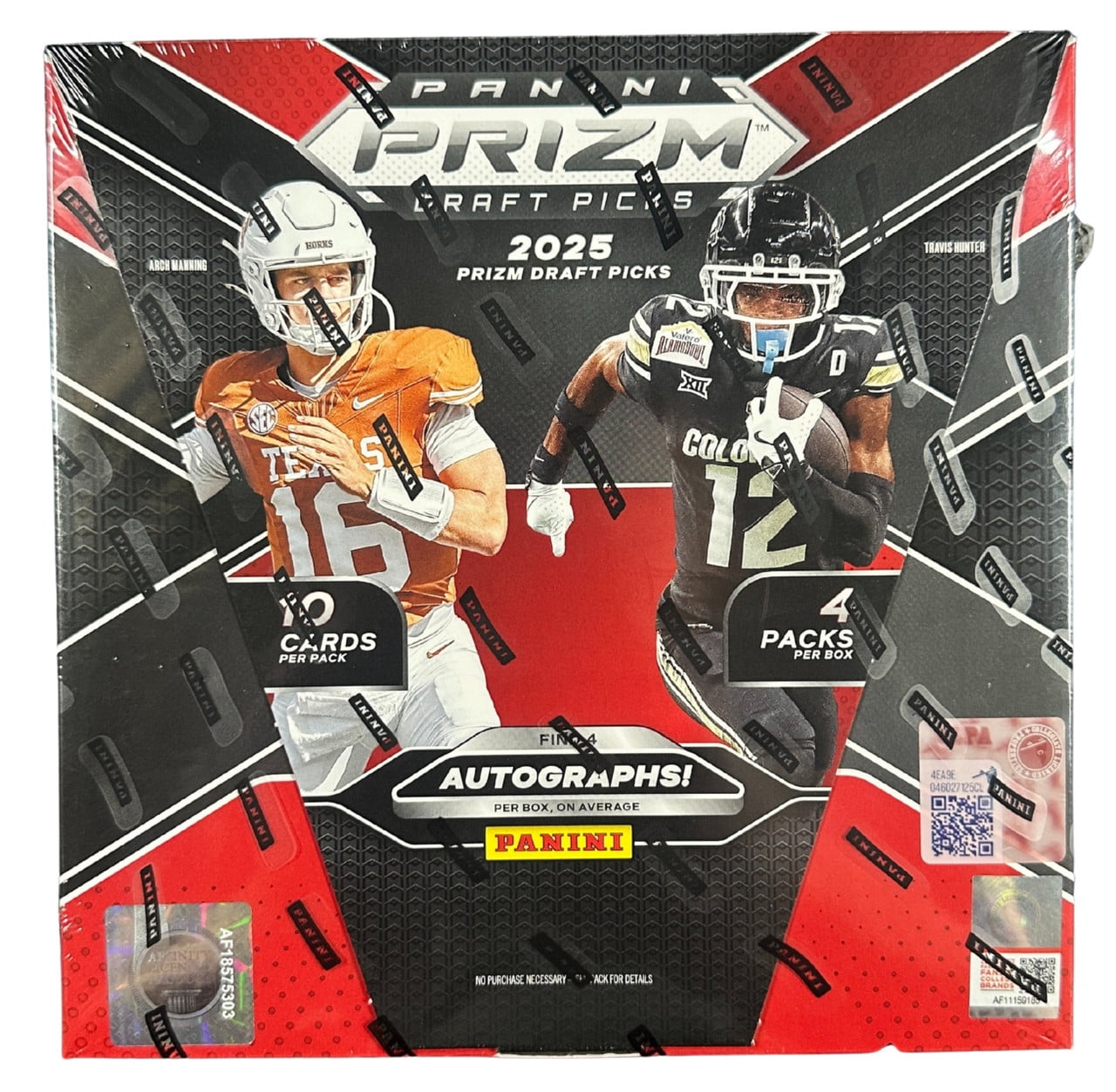 2025 Panini Prizm Draft Picks Collegiate Football Hobby Box