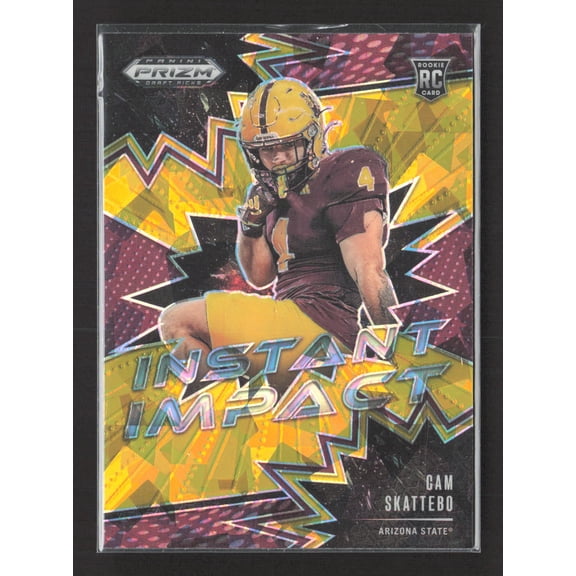 2025 Panini Prizm Draft Picks Instant Impact II-CSO Cam Skattebo RC Arizona State
