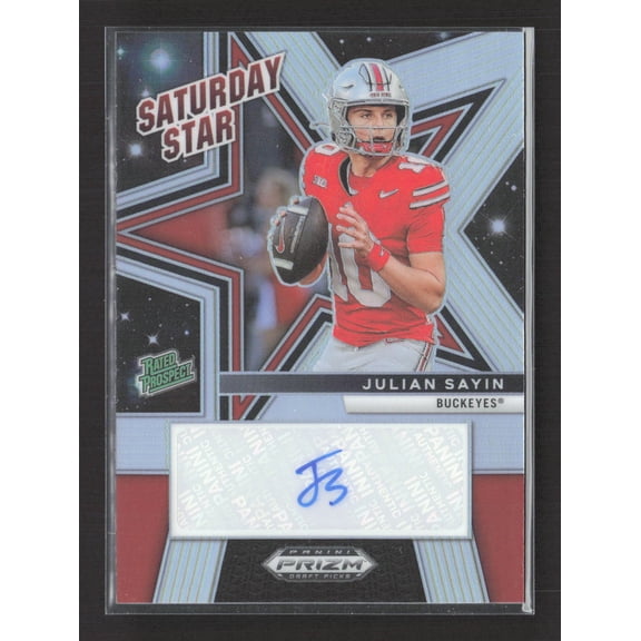 2025 Panini Prizm Draft Picks Saturday Star Julian Sayin #SSS-JSN Silver
