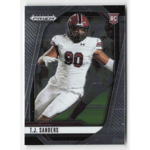 2025 Panini Prizm Draft Picks Football Card #112 T.J. Sanders South Carolina Gamecocks