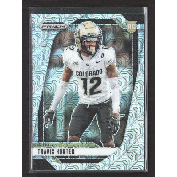 2025 Panini Prizm Draft Picks Travis Hunter #20 Silver Mosaic /25 RC