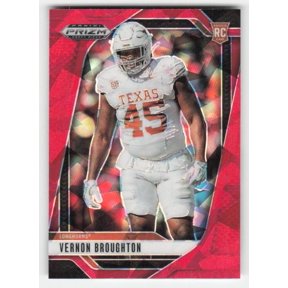 2025 Panini Prizm Draft Picks Prizms Red Ice #125 Vernon Broughton Football Card