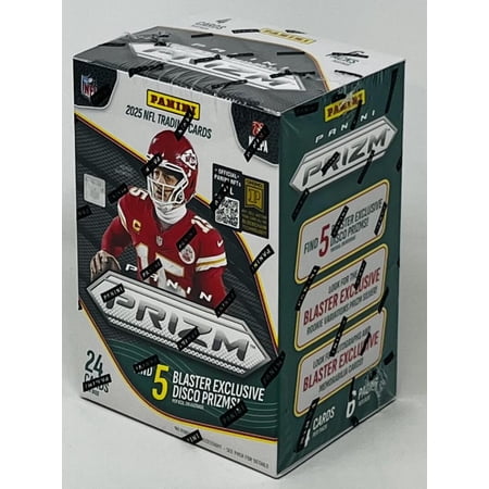 2025 Panini Prizm Football 6-Pack Blaster Box (Disco Prizms)