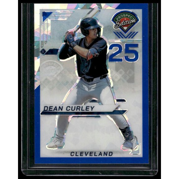 2025 Panini Prizm Prospect Edition Dean Curley #148 Blue Ice /299 Baseball Card
