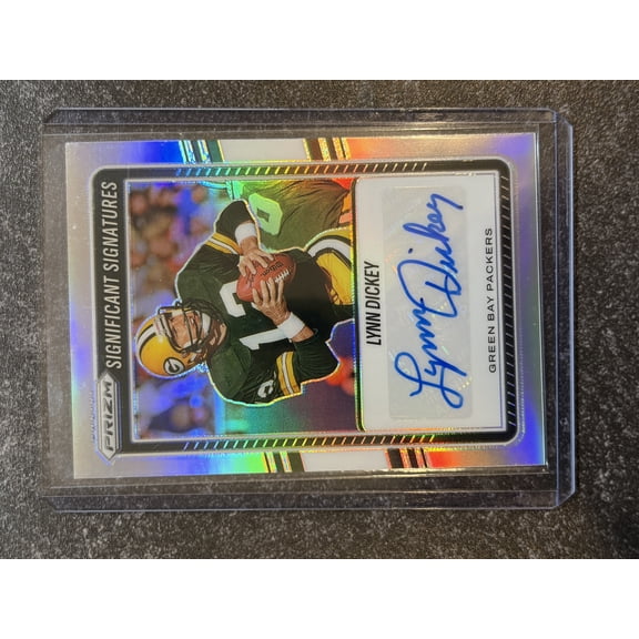 2025 Panini Prizm Significant Signatures Lynn Dickey Green Bay Packers Silver Short Print Sticker Auto #SSI-LDY Football