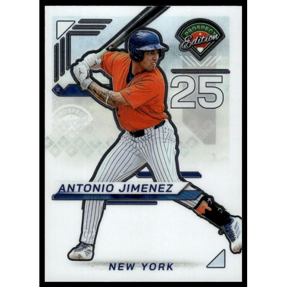 2025 Panini Prospect Edition Antonio Jimenez #163 Holo Prospect Ticket Baseball Card New York MLB Baseball Trading Card