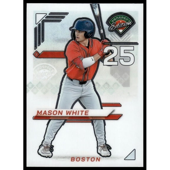 2025 Panini Prospect Edition Holo Prospect Ticket Baseball Mason White #60 Boston Baseball Card
