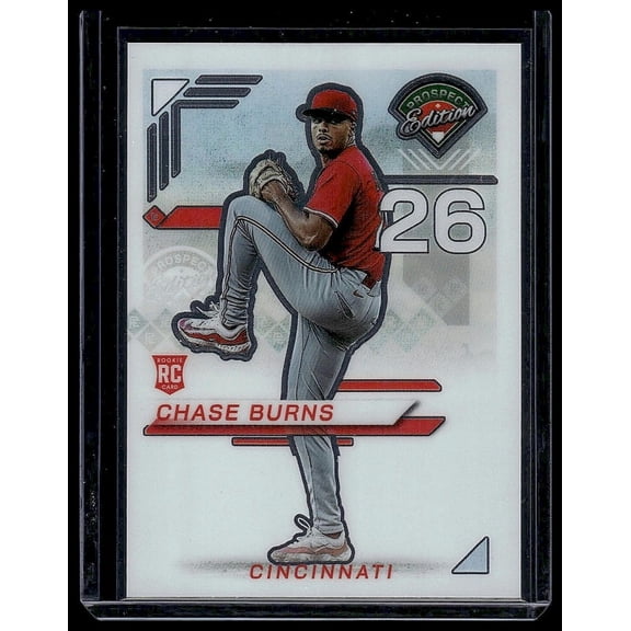 2025 Panini Prospect Edition Chase Burns #170 RC Cincinnati Reds Baseball Card