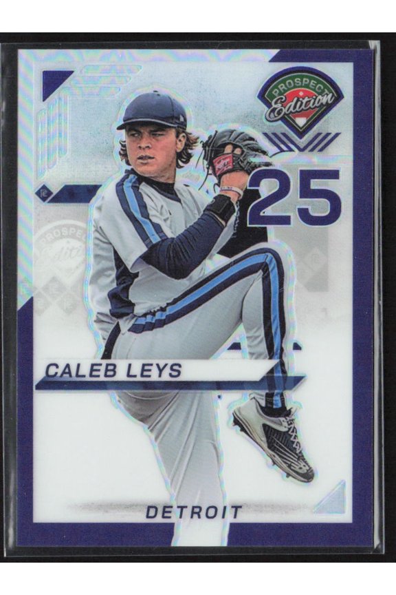 2025 Panini Prospect Edition Prizm Caleb Leys #83 Blue /99