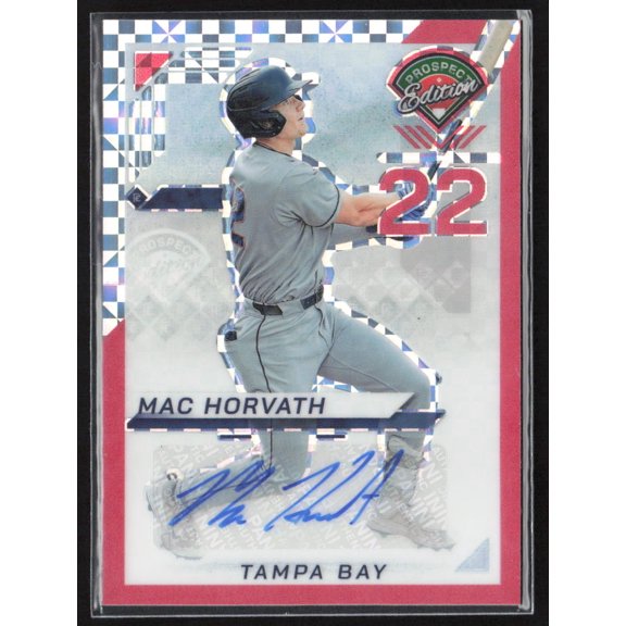 2025 Panini Prospect Edition Prizm Mac Horvath #32 Red Power Auto /99