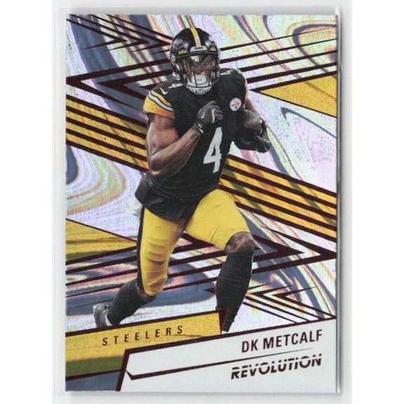 2025 Panini Revolution Red Swirl #17 DK Metcalf Pittsburgh Steelers Football Card