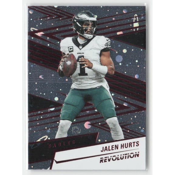 2025 Panini Revolution Jalen Hurts Philadelphia Eagles #153 Red Cosmo Trading Card