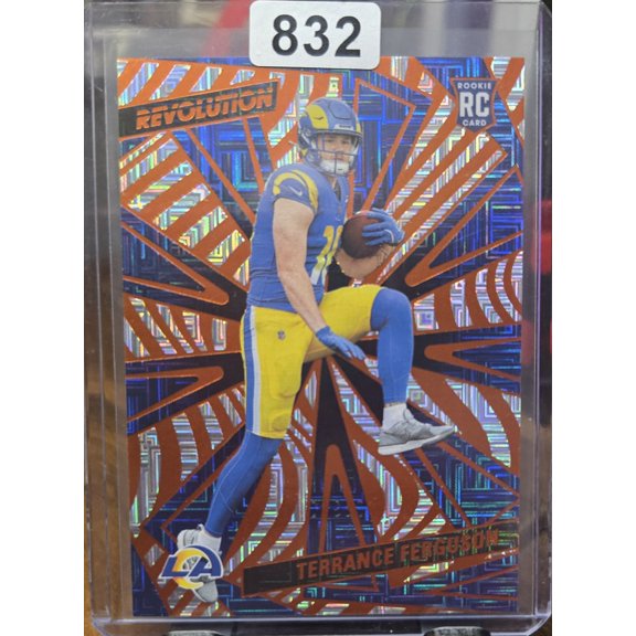 2025 Panini Revolution Levels Orange 260/299 Terrance Ferguson RC #245 Los Angeles Rams Football Card Los Angeles Rams NFL Football Trading Card