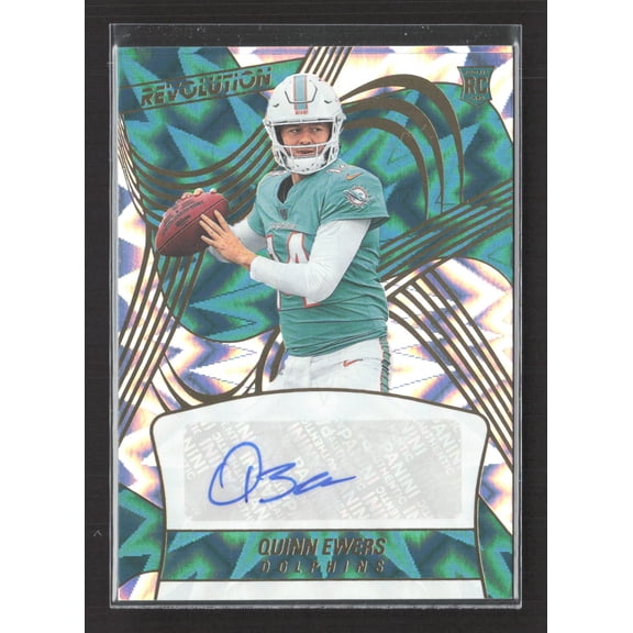 2025 Panini Revolution Impact RA-QES Quinn Ewers RC Auto /149 Miami Dolphins Football Card