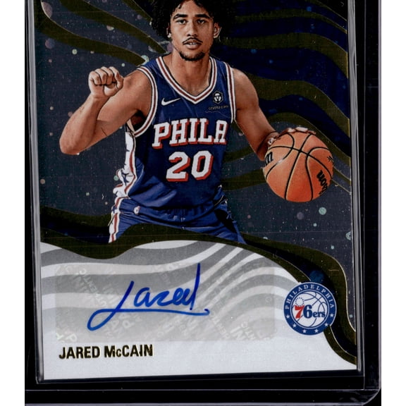 2025 Panini Revolution Trading Card Jared McCain Cosmo Auto /35 Philadelphia 76ers RS-CCM