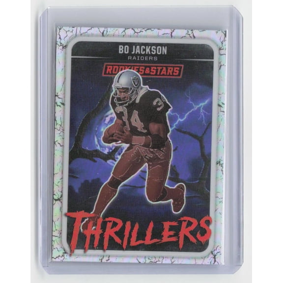 2025 Panini Rookies & Stars Bo Jackson Los Angeles Raiders #1 Thrillers Silver Football Card