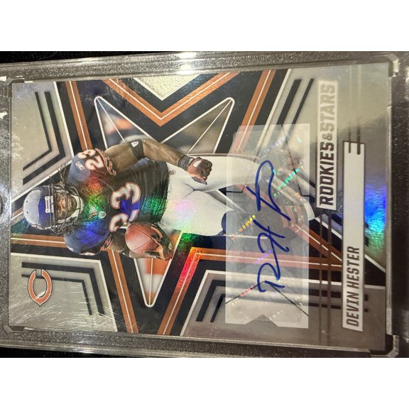 2025 Panini Rookies & Stars Devin Hester #66 Holo Chicago Bears NFL Autographed Football Trading Card