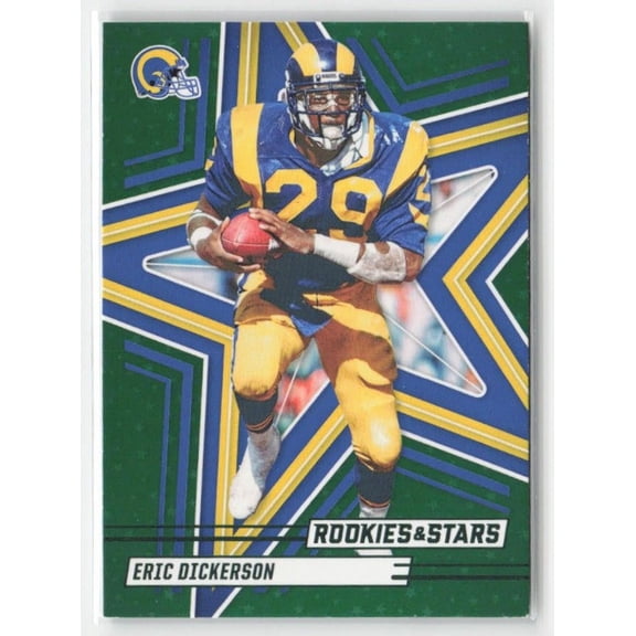 2025 Panini Rookies & Stars Eric Dickerson #19 Green Los Angeles Rams Football Card