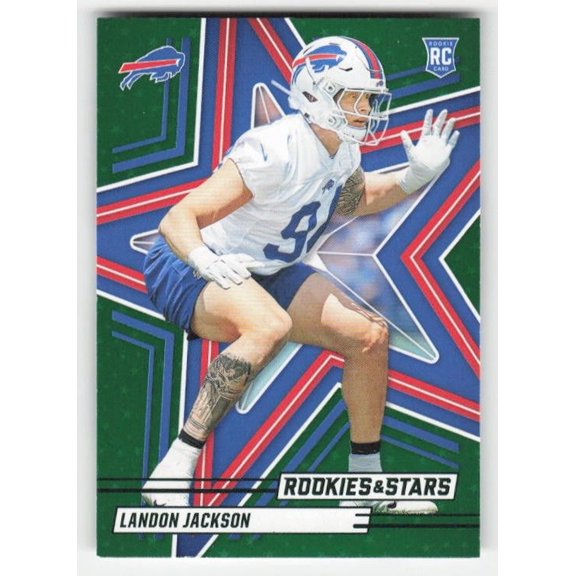 2025 Panini Rookies and Stars Green RC Landon Jackson #153 Buffalo Bills Football Card