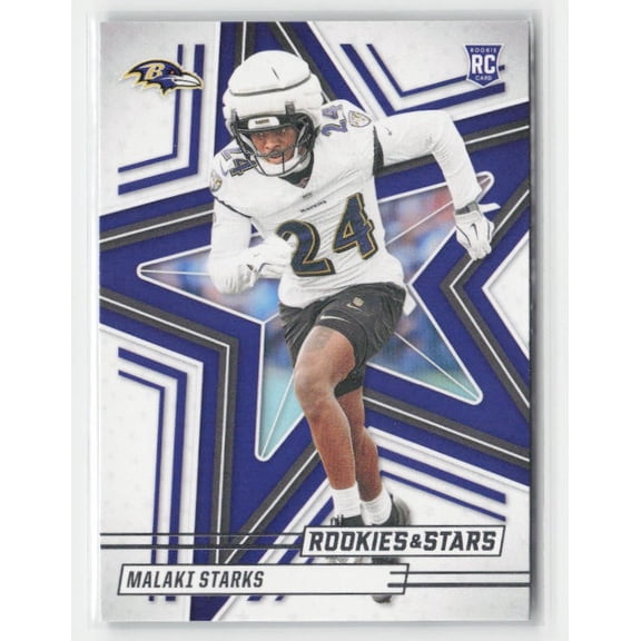 2025 Panini Rookies & Stars Malaki Starks Baltimore Ravens RC #155 Football Card