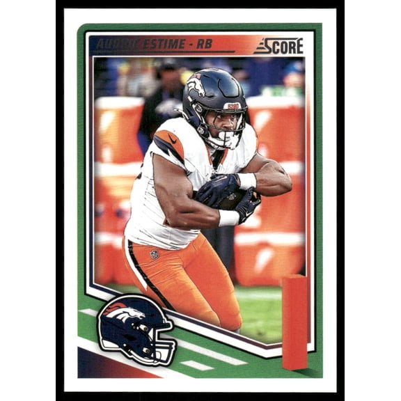 2025 Panini Score Audric Estime Denver Broncos #172 Football Card