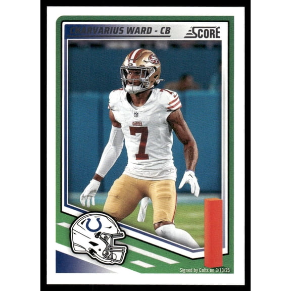 2025 Panini Score Charvarius Ward #147