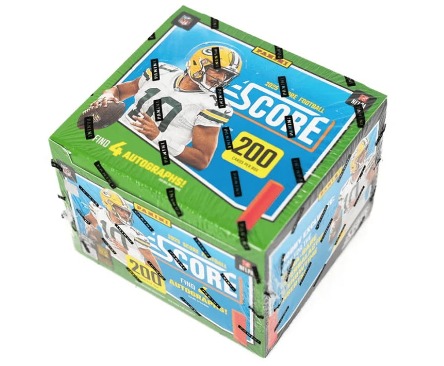 2025 Panini Score Football Factory Sealed Hobby Box 10 packs per box. 20 cards per pack 4 Autographs \u0026 50 Rookies Guaranteed Per Box