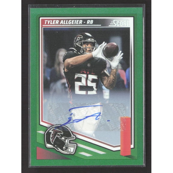 2025 Panini Score Football Tyler Allgeier #56 Green
