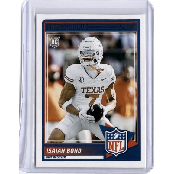 2025 Panini Score Isaiah Bond RC #53 Texas Longhorns NCAA Football Trading Card
