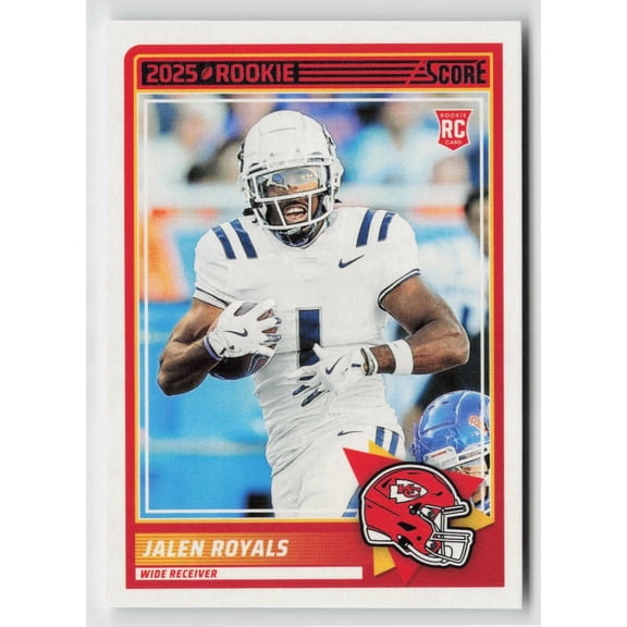 2025 Panini Score Jalen Royals RC #8 Kansas City Chiefs Football Card