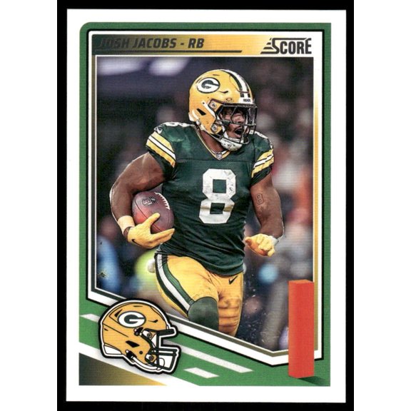 2025 Panini Score Josh Jacobs #190 Green Bay Packers Football Card
